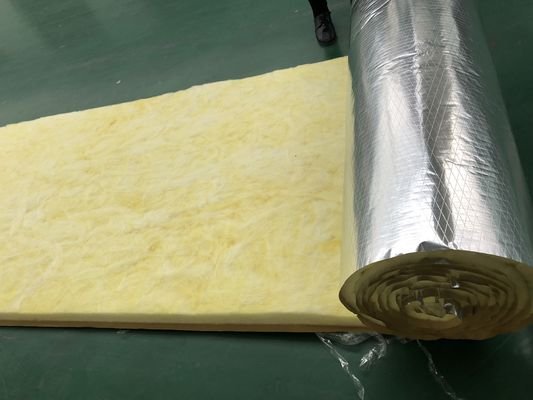 Aluminum Foil Faced Glass Wool Blanket for HVAC and Building Insulation