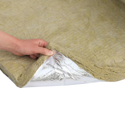 Faced Rock Wool Blanket - Aluminum Foil and Mesh Reinforced Insulation for HVAC and Duct Systems