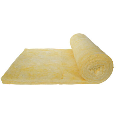 glass Insulation yellow Color Sound Absorption Fiberglass Insulation Roll Glass Wool Blanket Unfaced