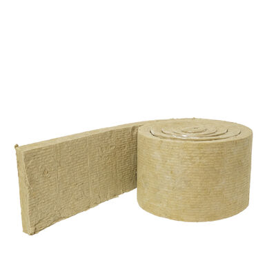 Soundproof Rock Wool Fiber Blanket Rock Wool Acoustic Insulation Blanket in Roll Fireproof