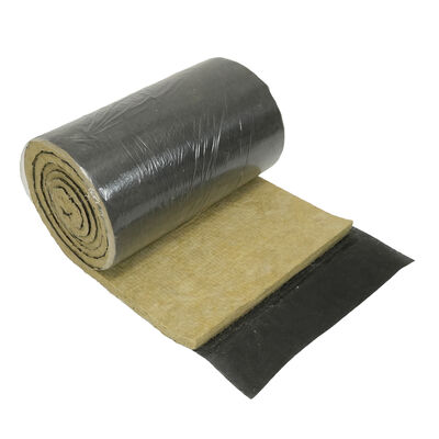 FANRYN Rock Wool Blanket with Black Tissue Facing – Class A1 Fire Resistance and 0.044 W/mK Thermal Conductivity for Superior Insulation